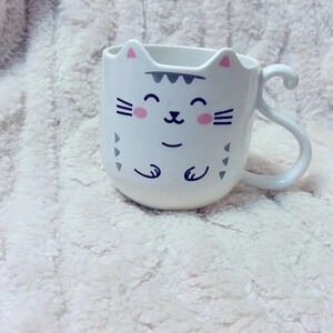 heavy plastic cat cup